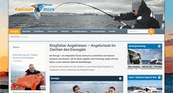 Desktop Screenshot of kingfisher-angelreisen.de