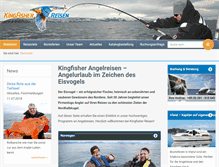 Tablet Screenshot of kingfisher-angelreisen.de